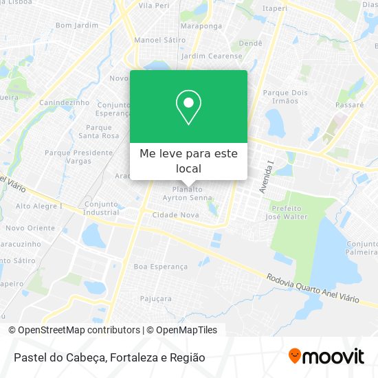 Pastel do Cabeça mapa