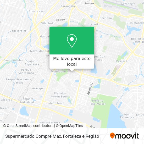 Supermercado Compre Max mapa