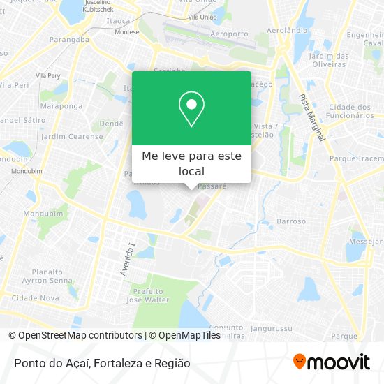 Ponto do Açaí mapa