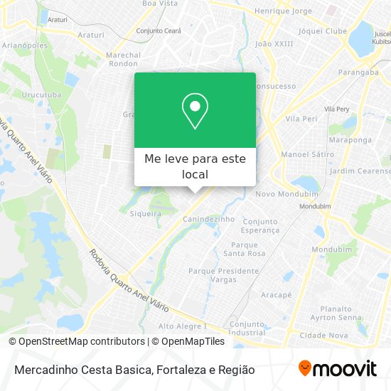 Mercadinho Cesta Basica mapa