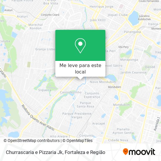 Churrascaria e Pizzaria Jk mapa