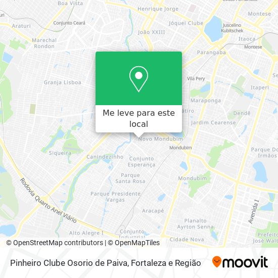 Pinheiro Clube Osorio de Paiva mapa