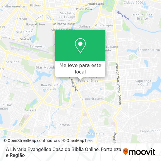 A Livraria Evangélica Casa da Bíblia Online mapa