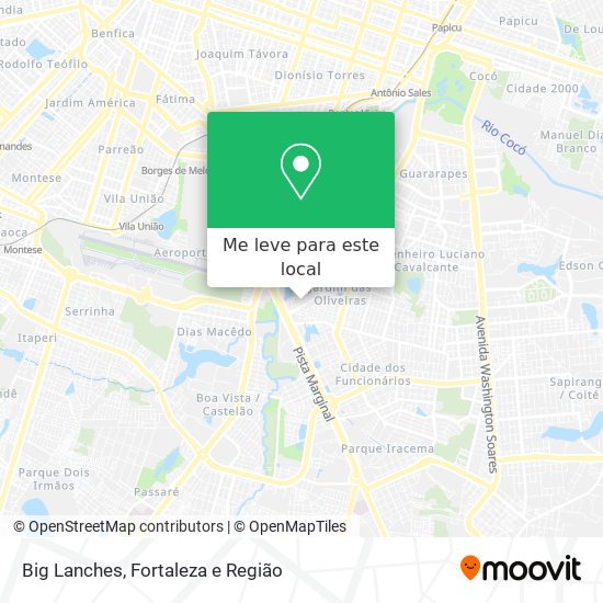 Big Lanches mapa
