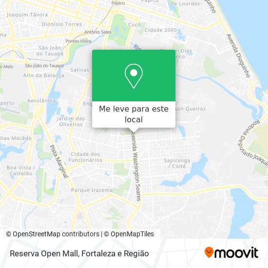 Reserva Open Mall mapa
