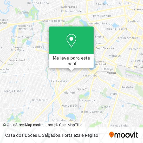 Casa dos Doces E Salgados mapa