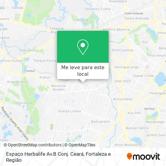 Espaço Herbalife Av.B Conj. Ceará mapa