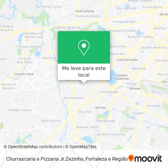 Churrascaria e Pizzaria Jr.Zezinho mapa