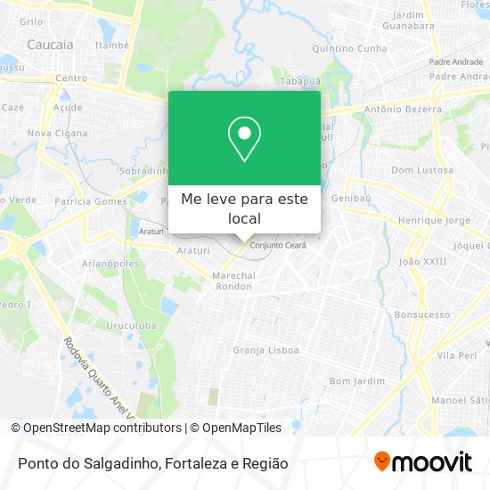 Ponto do Salgadinho mapa