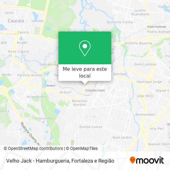 Velho Jack - Hamburgueria mapa