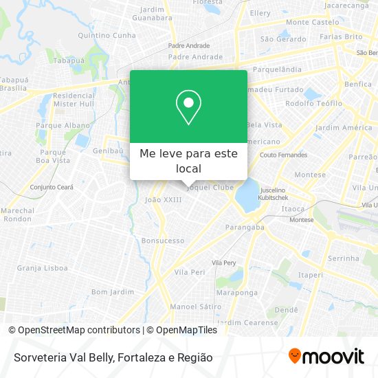 Sorveteria Val Belly mapa