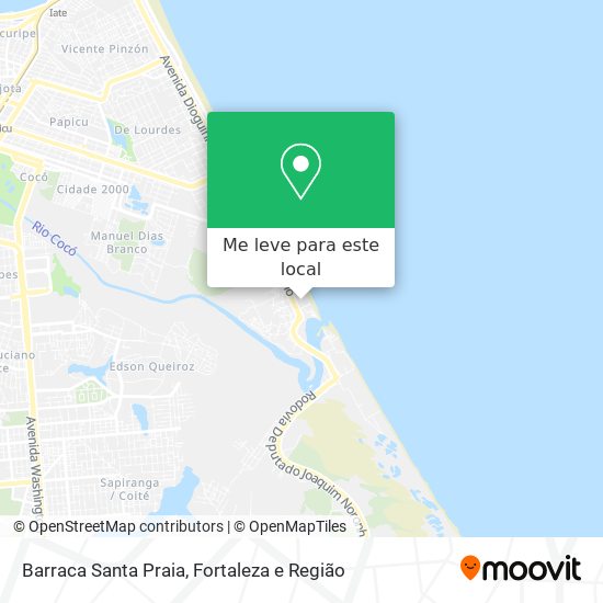 Barraca Santa Praia mapa