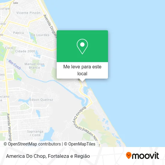 America Do Chop mapa