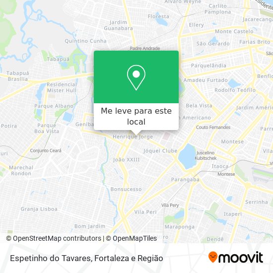 Espetinho do Tavares mapa