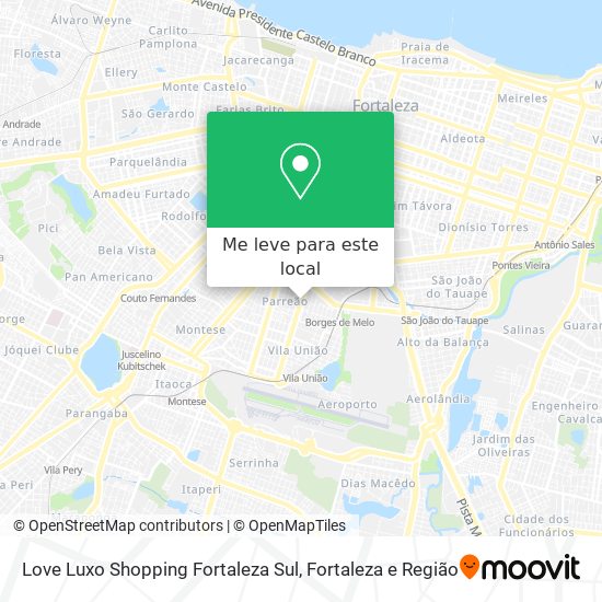 Love Luxo Shopping Fortaleza Sul mapa