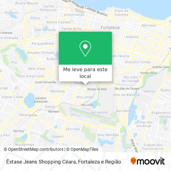 Êxtase Jeans Shopping Céara mapa