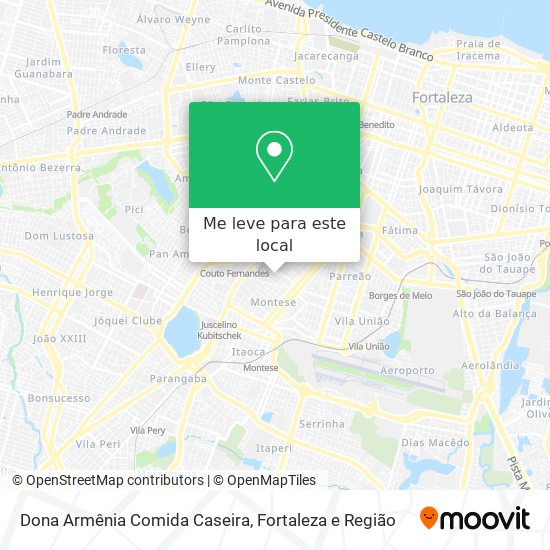 Dona Armênia Comida Caseira mapa
