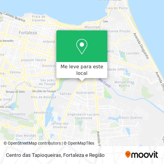 Centro das Tapioqueiras mapa
