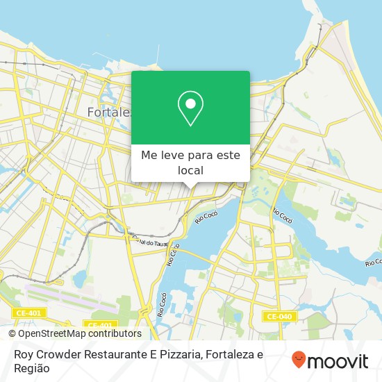 Roy Crowder Restaurante E Pizzaria, Rua Joaquim sa, 1073 Estância (Dionísio Torres) Fortaleza-CE 60130-050 mapa