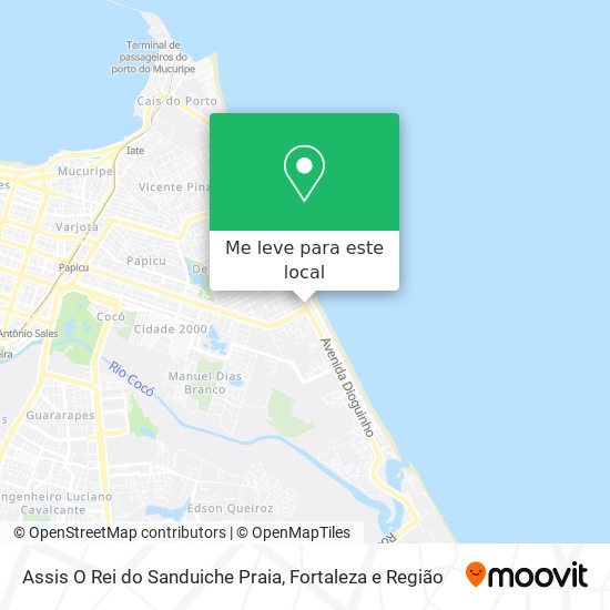 Assis O Rei do Sanduiche Praia mapa