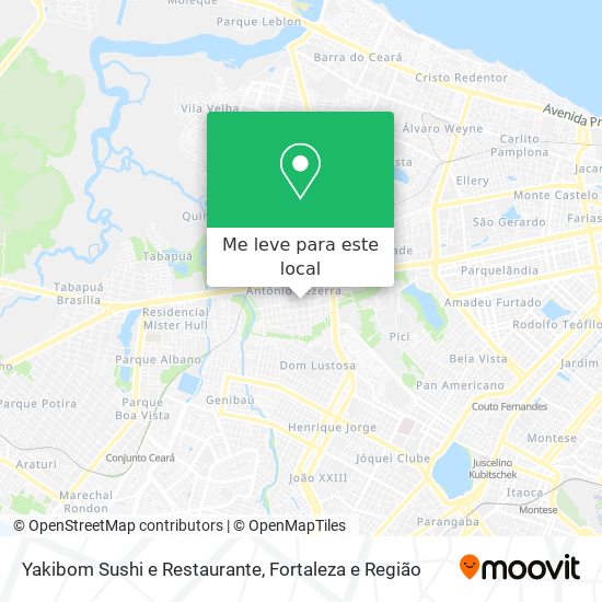 Yakibom Sushi e Restaurante mapa