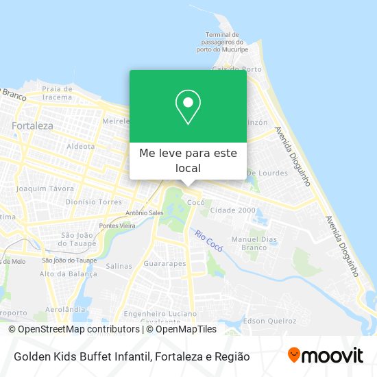Golden Kids Buffet Infantil mapa