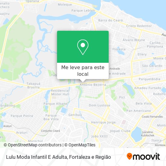 Lulu Moda Infantil E Adulta mapa