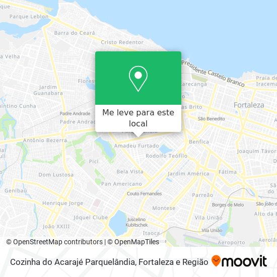 Cozinha do Acarajé Parquelândia mapa
