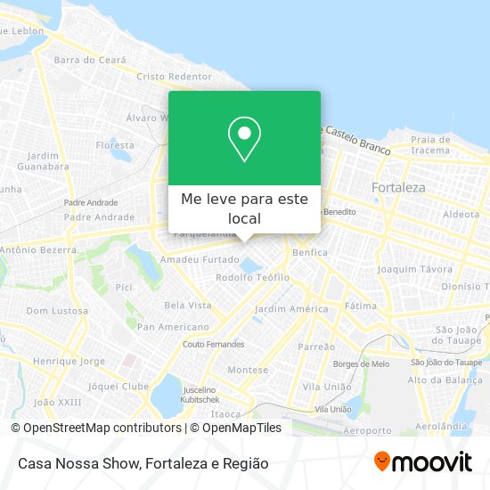 Casa Nossa Show mapa