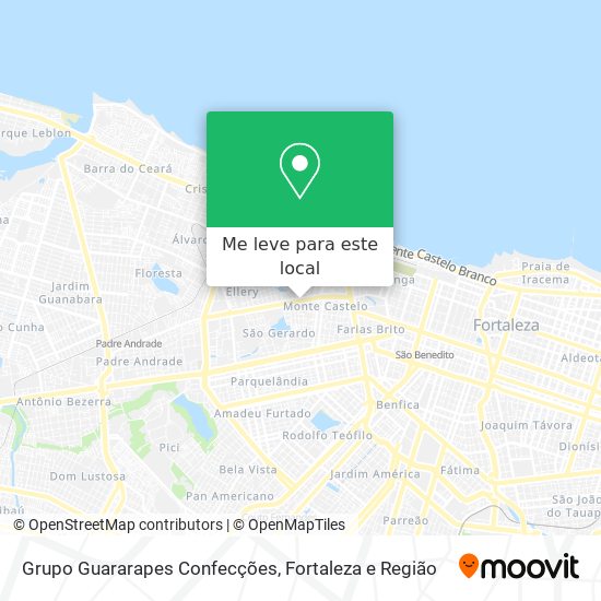 Grupo Guararapes Confecções mapa