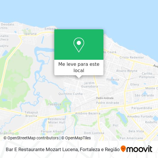 Bar E Restaurante Mozart Lucena mapa