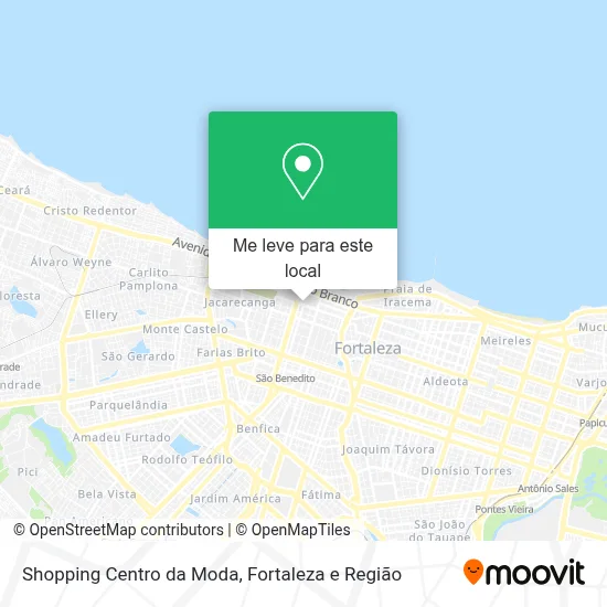 Shopping Centro da Moda mapa