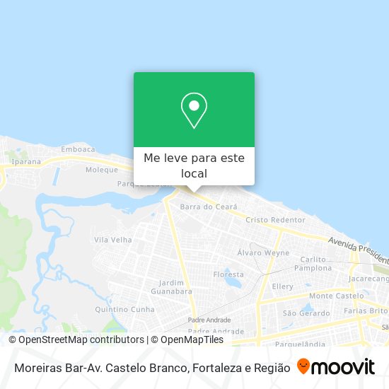Moreiras Bar-Av. Castelo Branco mapa
