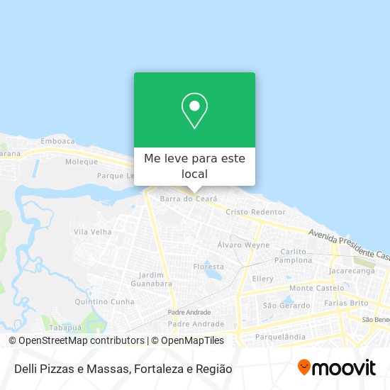Delli Pizzas e Massas mapa