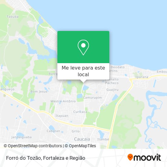 Forró do Tozão mapa