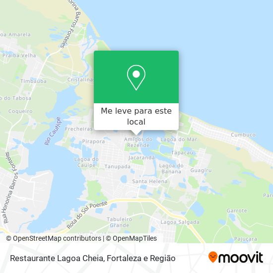 Restaurante Lagoa Cheia mapa