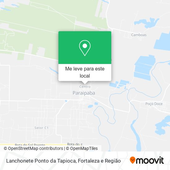 Lanchonete Ponto da Tapioca mapa