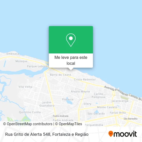 Rua Grito de Alerta 548 mapa