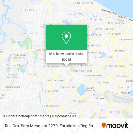 Rua Dra. Sara Mesquita 2270 mapa