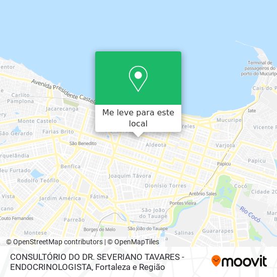 CONSULTÓRIO DO DR. SEVERIANO TAVARES - ENDOCRINOLOGISTA mapa