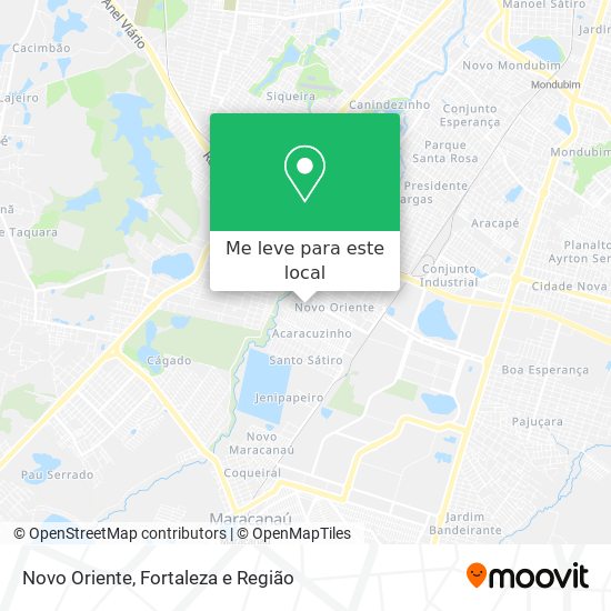 Novo Oriente mapa
