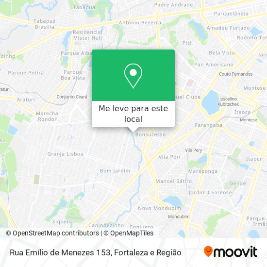 Rua Emílio de Menezes 153 mapa
