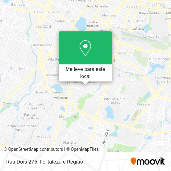 Rua Dois 275 mapa