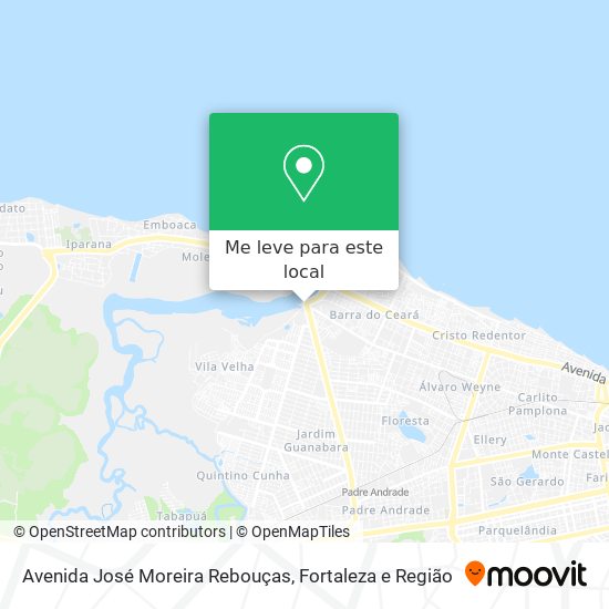 Avenida José Moreira Rebouças mapa