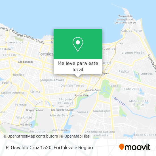 R. Osvaldo Cruz 1520 mapa