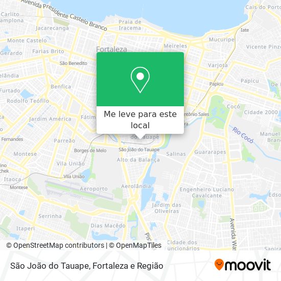 São João do Tauape mapa