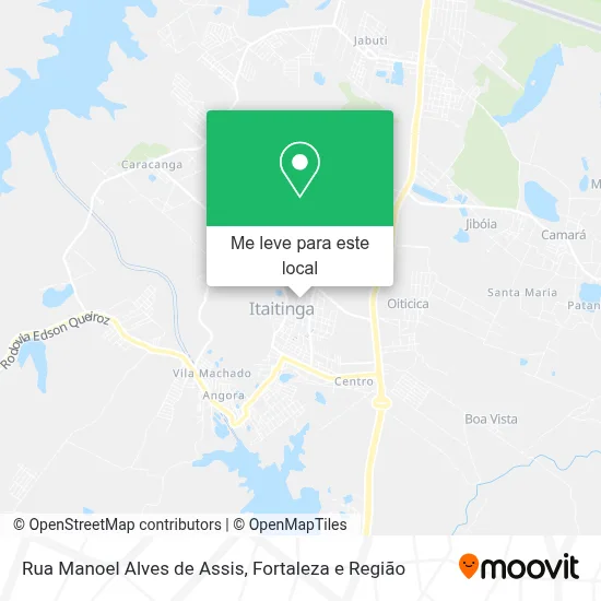Rua Manoel Alves de Assis mapa