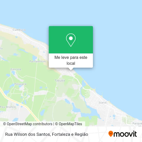 Rua Wilson dos Santos mapa