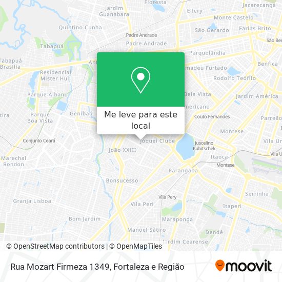 Rua Mozart Firmeza 1349 mapa