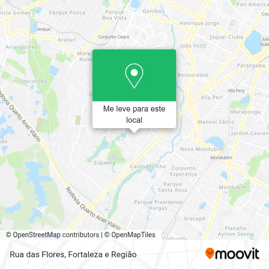 Rua das Flores mapa
